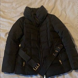 Zara black puff jacket
